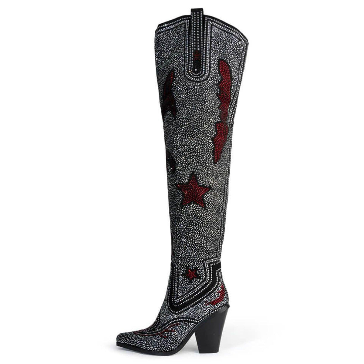 Crystal Luxe Rhinestone Boots