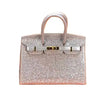 Faux Leather Rhinestone Tote Bag