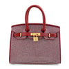 Faux Leather Rhinestone Tote Bag