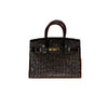 Faux Leather Rhinestone Tote Bag