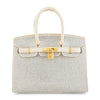 Faux Leather Rhinestone Tote Bag