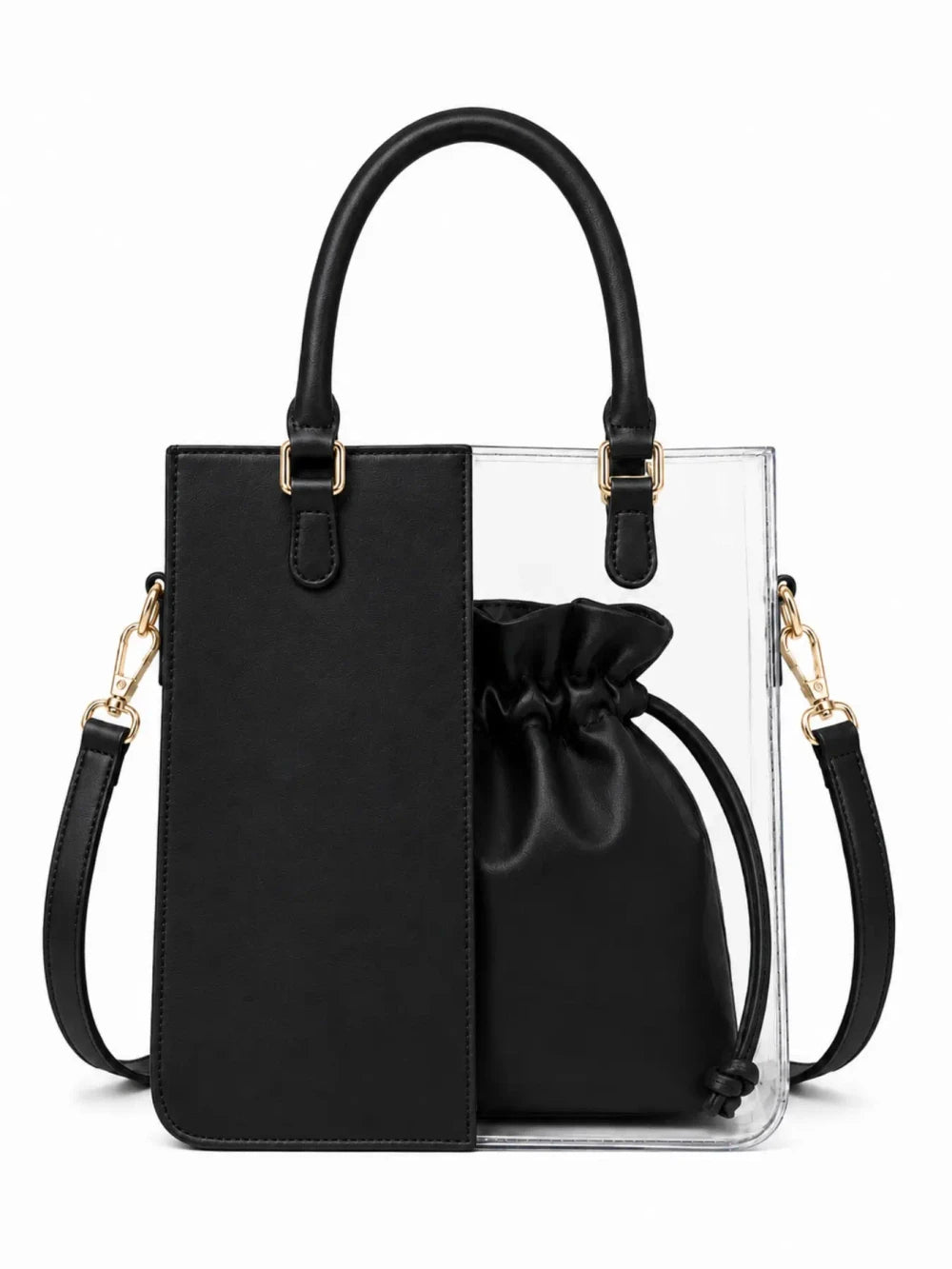 PVC Tote Bag with Drawstring Pouch