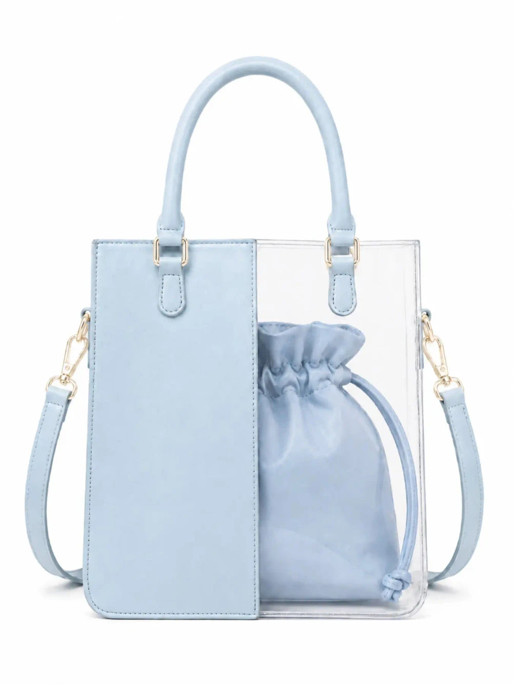 PVC Tote Bag with Drawstring Pouch