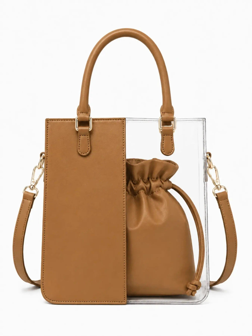 PVC Tote Bag with Drawstring Pouch