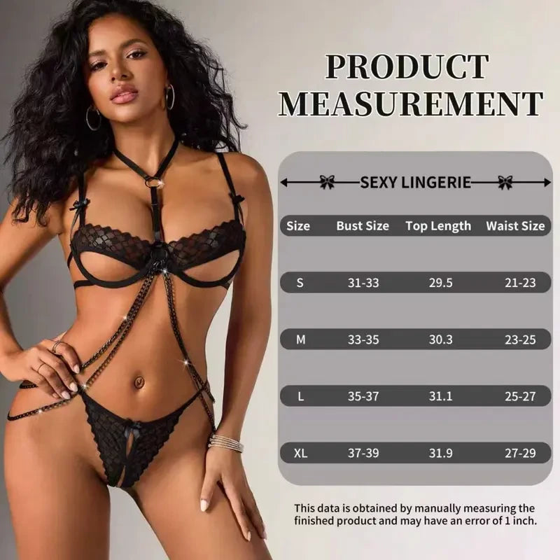 Black Lace Lingerie Set