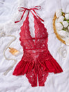 Sexy Fitted Lace Jumpsuit Lingerie