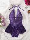 Sexy Fitted Lace Jumpsuit Lingerie