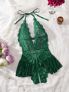 Sexy Fitted Lace Jumpsuit Lingerie