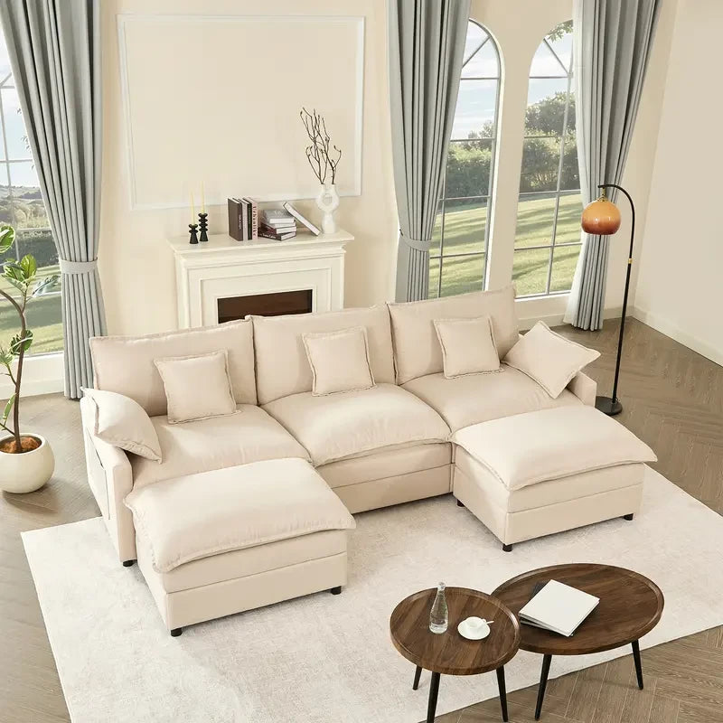 Modular U-Shaped Sectional Sofa