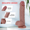 Realistic Silicone Suction Dildo
