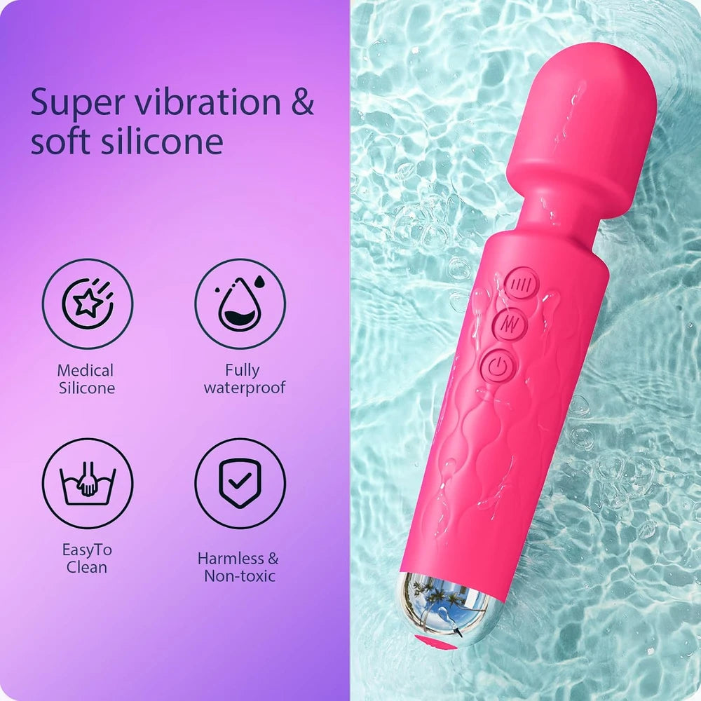 Waterproof Silicone Wand Massager