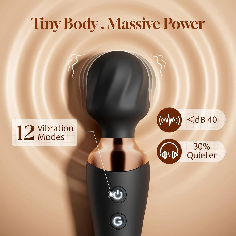 Dual-Ended Wand Vibrator