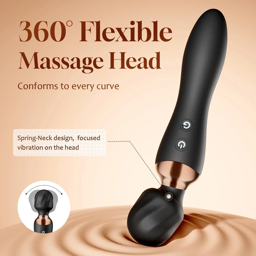 Dual-Ended Wand Vibrator