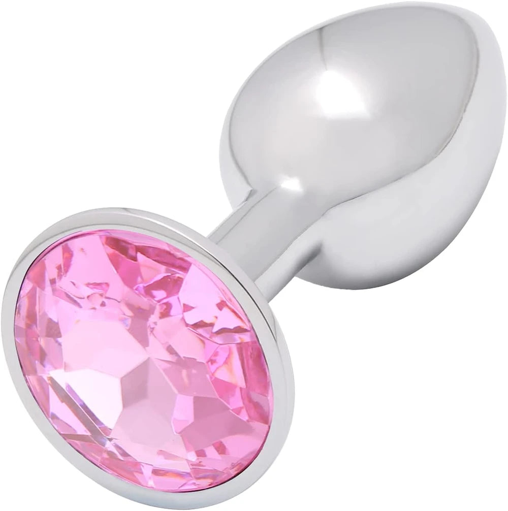 Jewel Adorned Metal Butt Plug