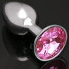 Jewel Adorned Metal Butt Plug