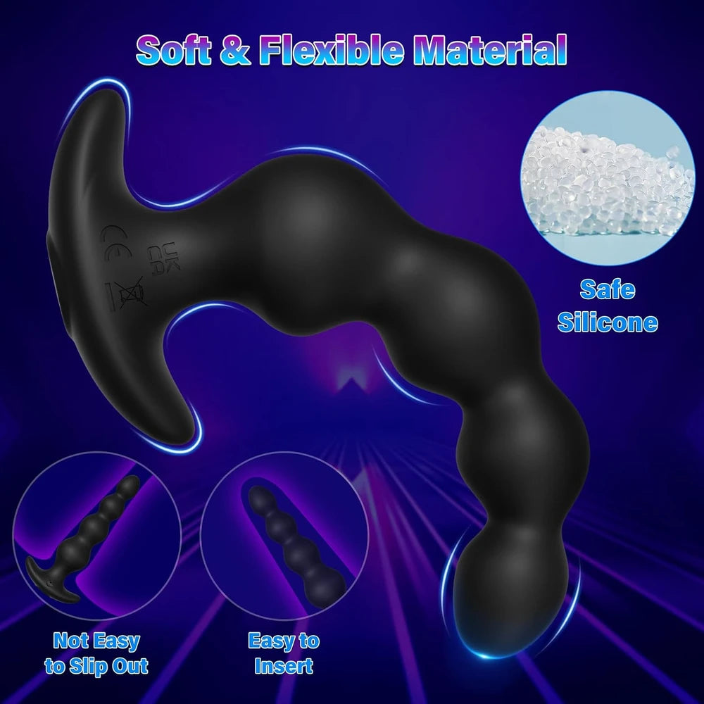 Vibrating Silicone Anal Beads
