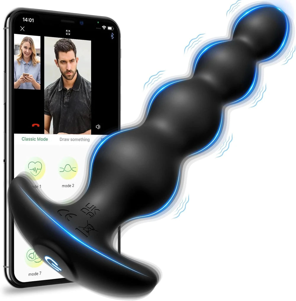 Vibrating Silicone Anal Beads