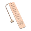Rose Gold Metal Bookmark