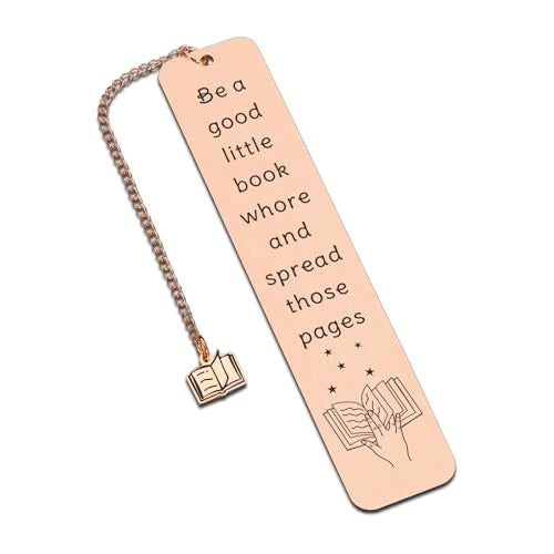 Rose Gold Metal Bookmark
