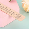 Rose Gold Metal Bookmark