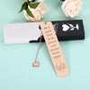 Rose Gold Metal Bookmark