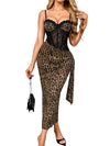 Lace Bustier Maxi Dress