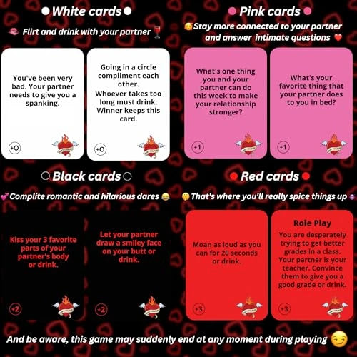 Risky Couples Date Night Card Game
