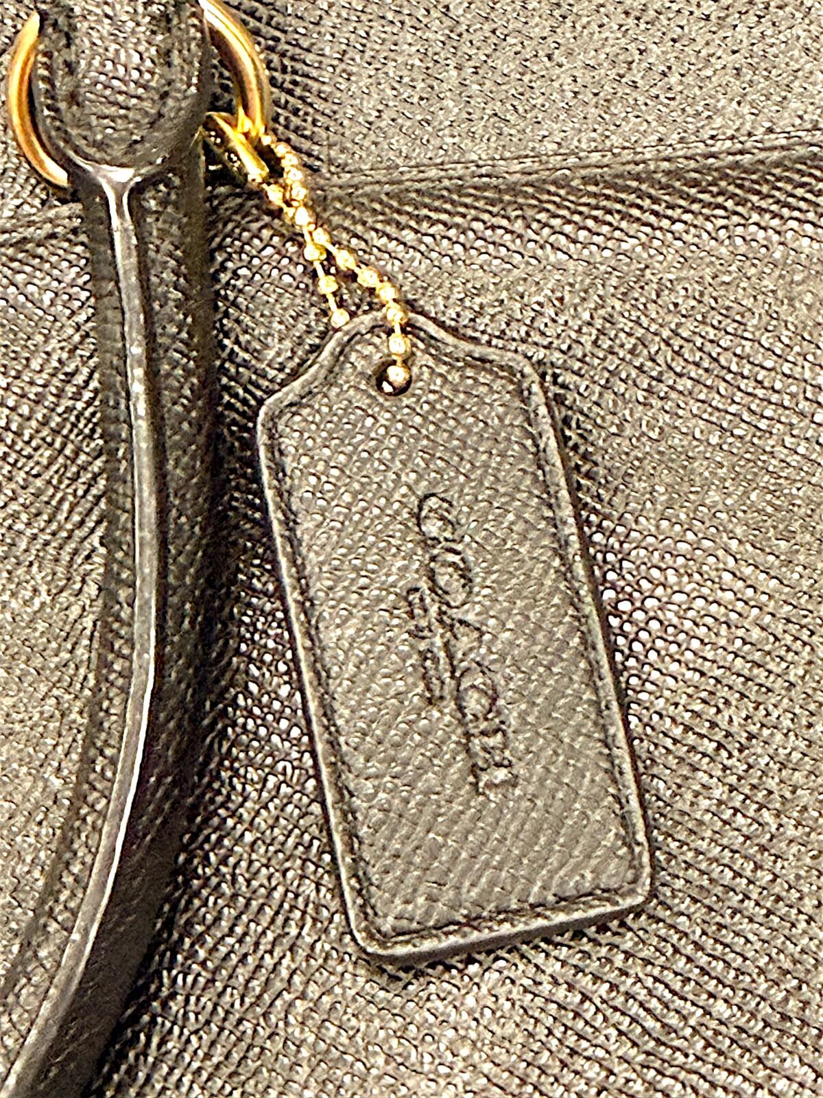 Coach Black Leather Briefcase Shoulder Bag with Strap NWOT