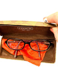 Coach Children’s Eyeglasses Pink Black Signature Print Frames with Coach Case