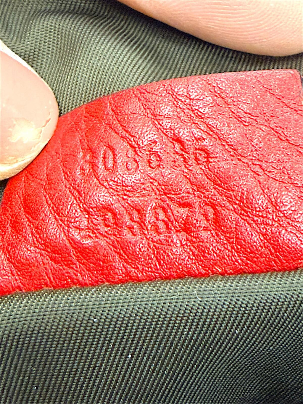 Gucci Soho Vanity Case Red Pebbled Leather Zip Pouch with Tassel with COA