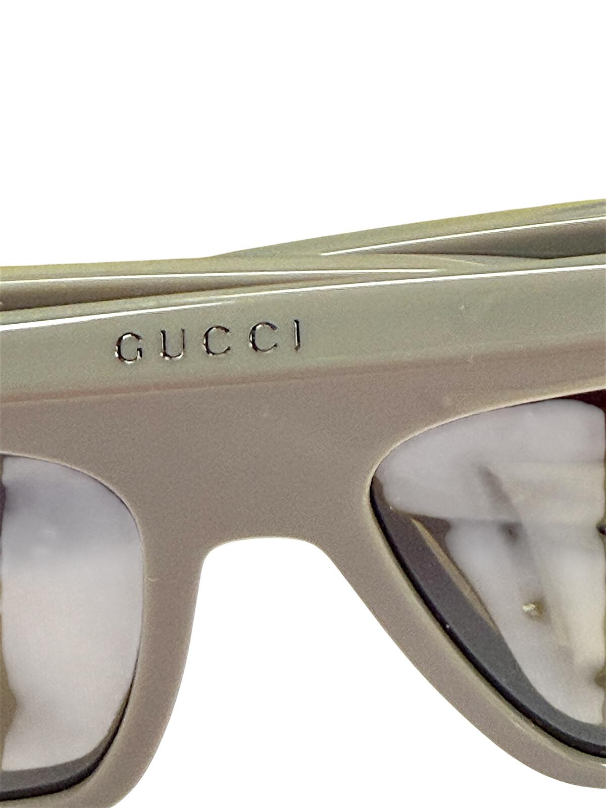 Gucci GG1460S 003 Unisex Sunglasses Gray Black Made in Italy NWT & Velvet Case