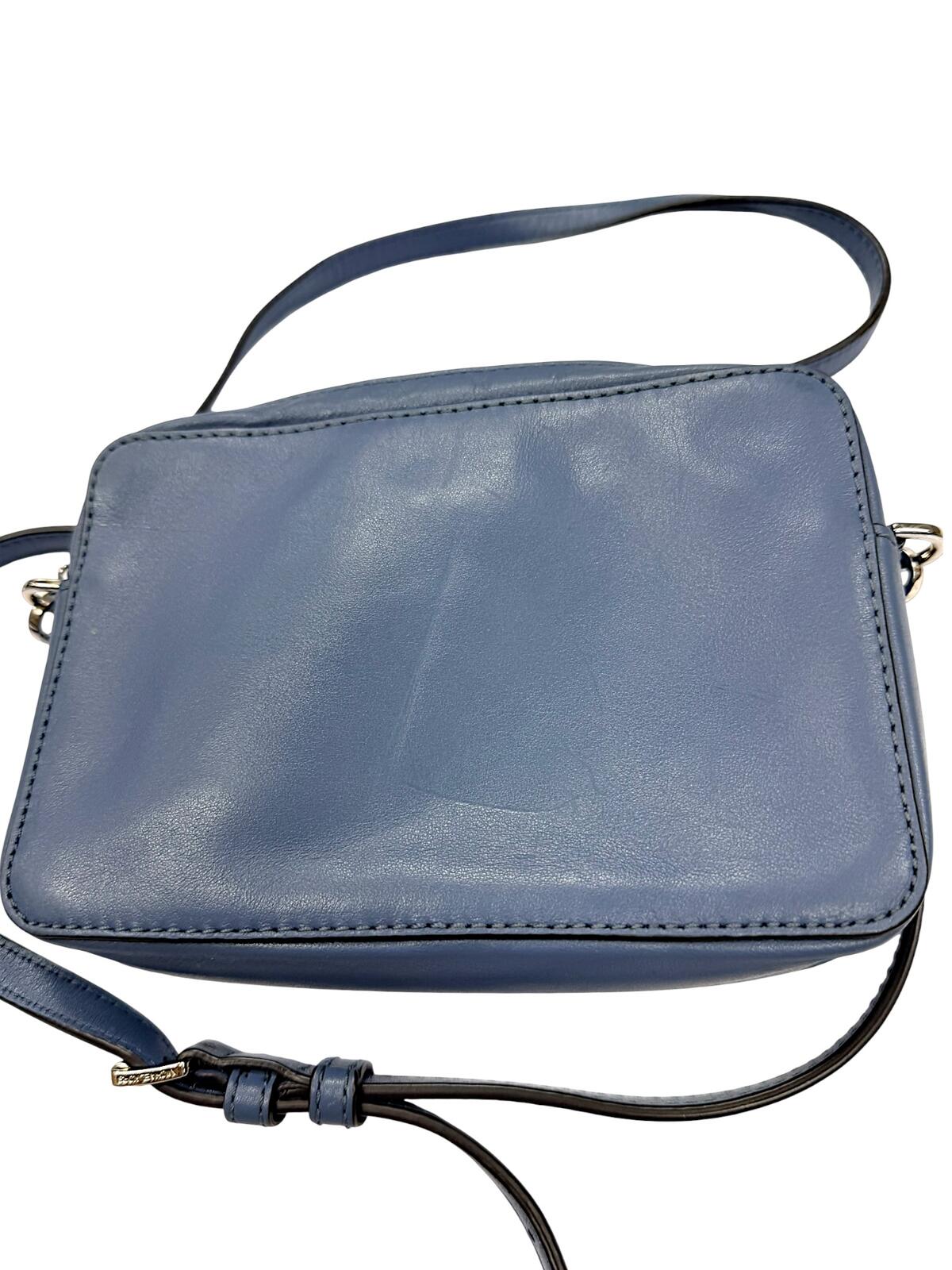 Michael Kors Blue Floral Applique Crossbody Bag