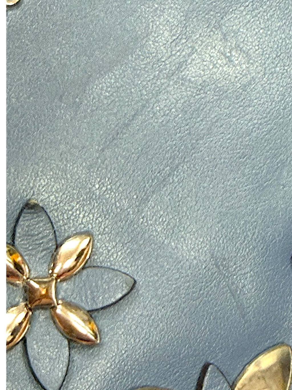 Michael Kors Blue Floral Applique Crossbody Bag