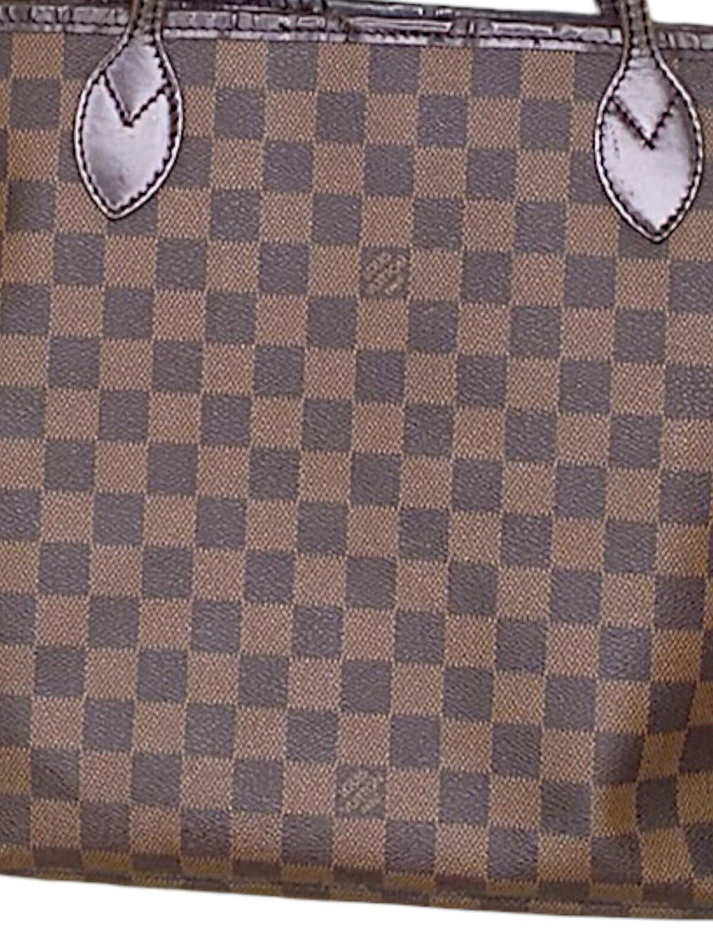 Louis Vuitton Neverfull MM Damier Ebene Tote Bag Red Interior Shoulder Bag