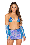 Sequin Mini Skirt