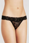Plus Size Floral Lace Band Thong