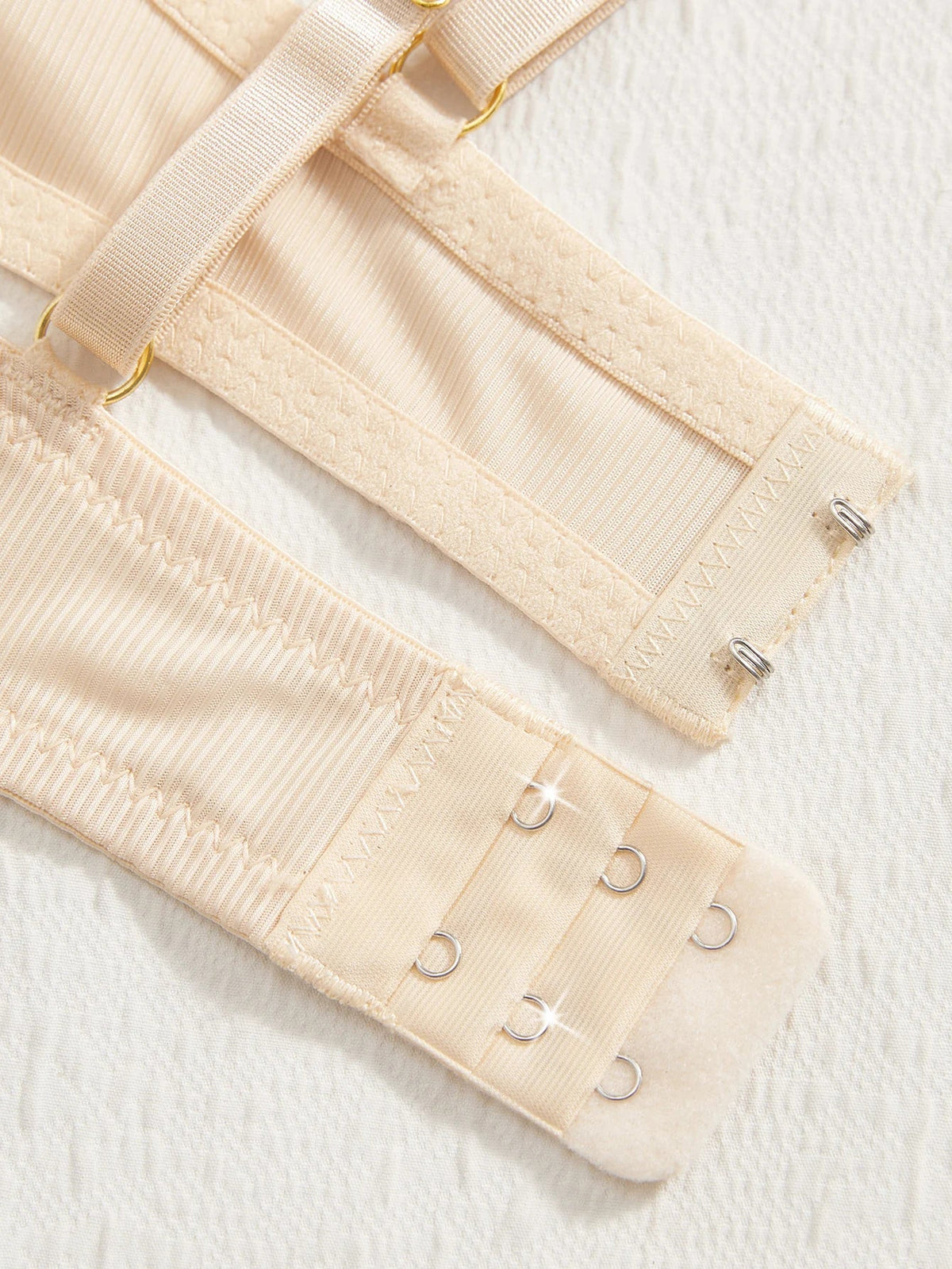 4Pcs Daily Lace Trim Women's Underwear Set Rib Knit Push up Underwire Bra Airy & Stylish Women's Bra