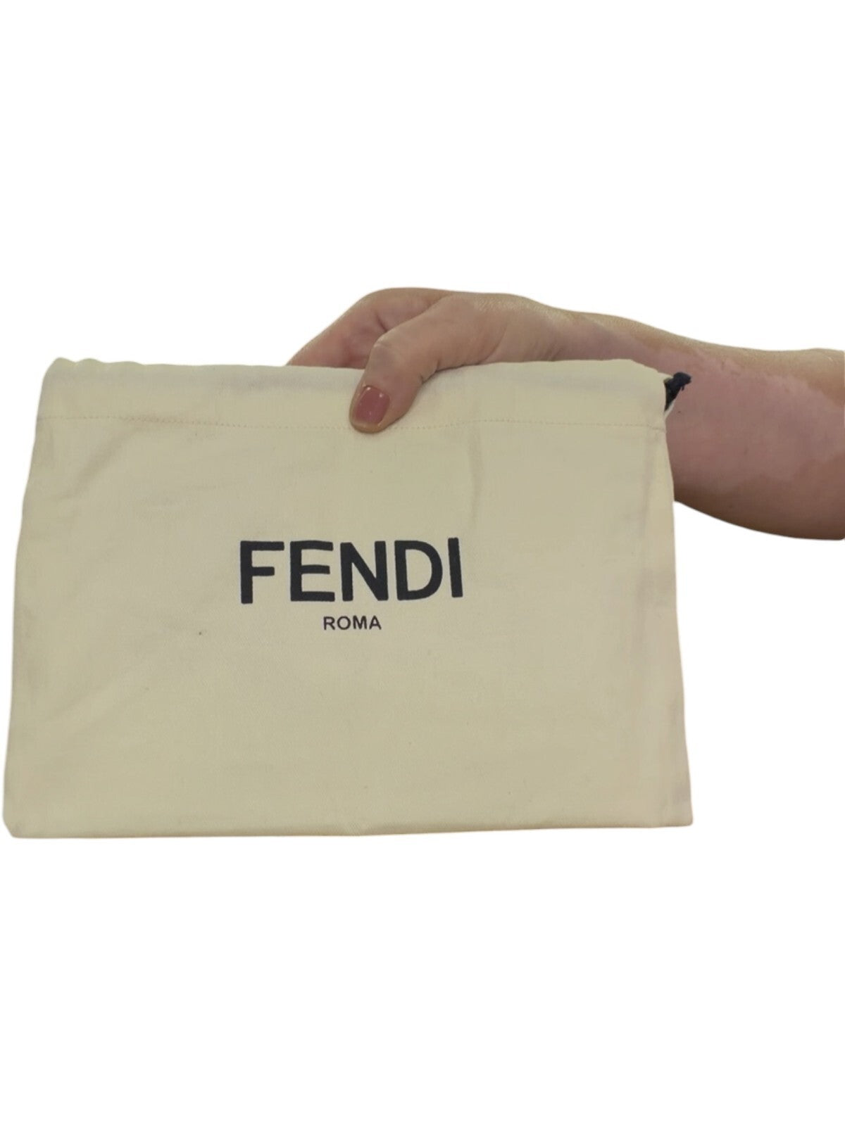 Fendi Orange Owl Leather Wristlet w/Dustbag