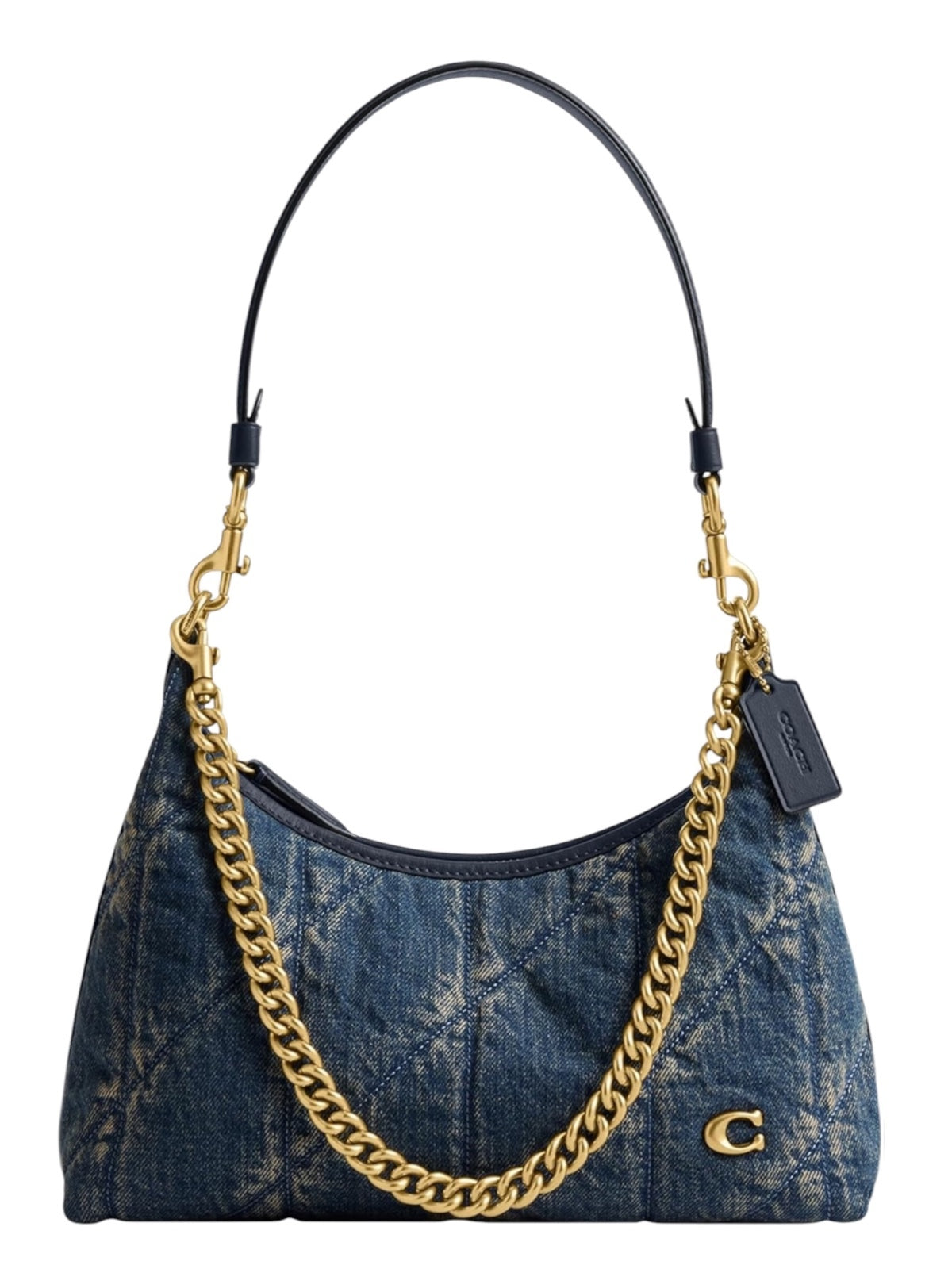 Coach Juliet Denim Shoulder Bag 25 Gold Hardware New with Tags