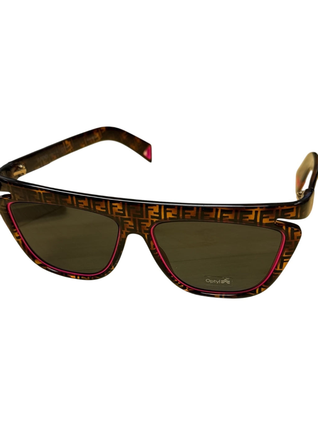 Fendi FF0384 Tortoise Shell Sunglasses with Pink Accents