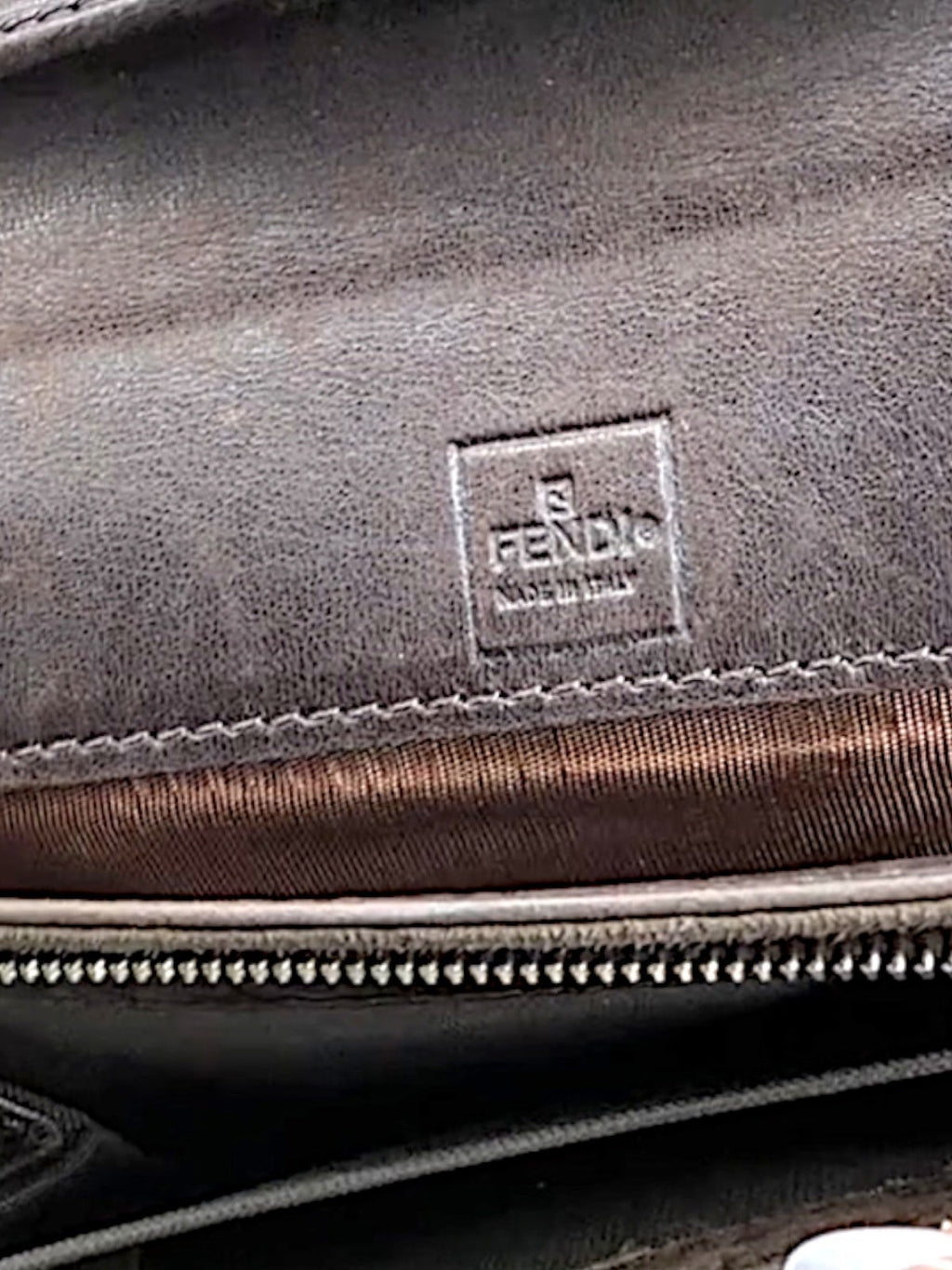 Vintage Fendi Zucca FF Monogram Canvas Wallet Brown