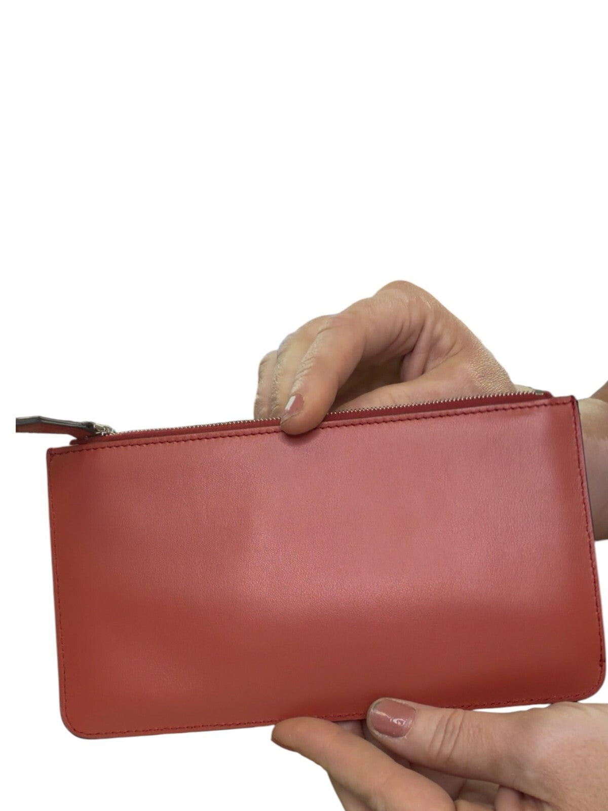 Fendi Orange Owl Leather Wristlet w/Dustbag