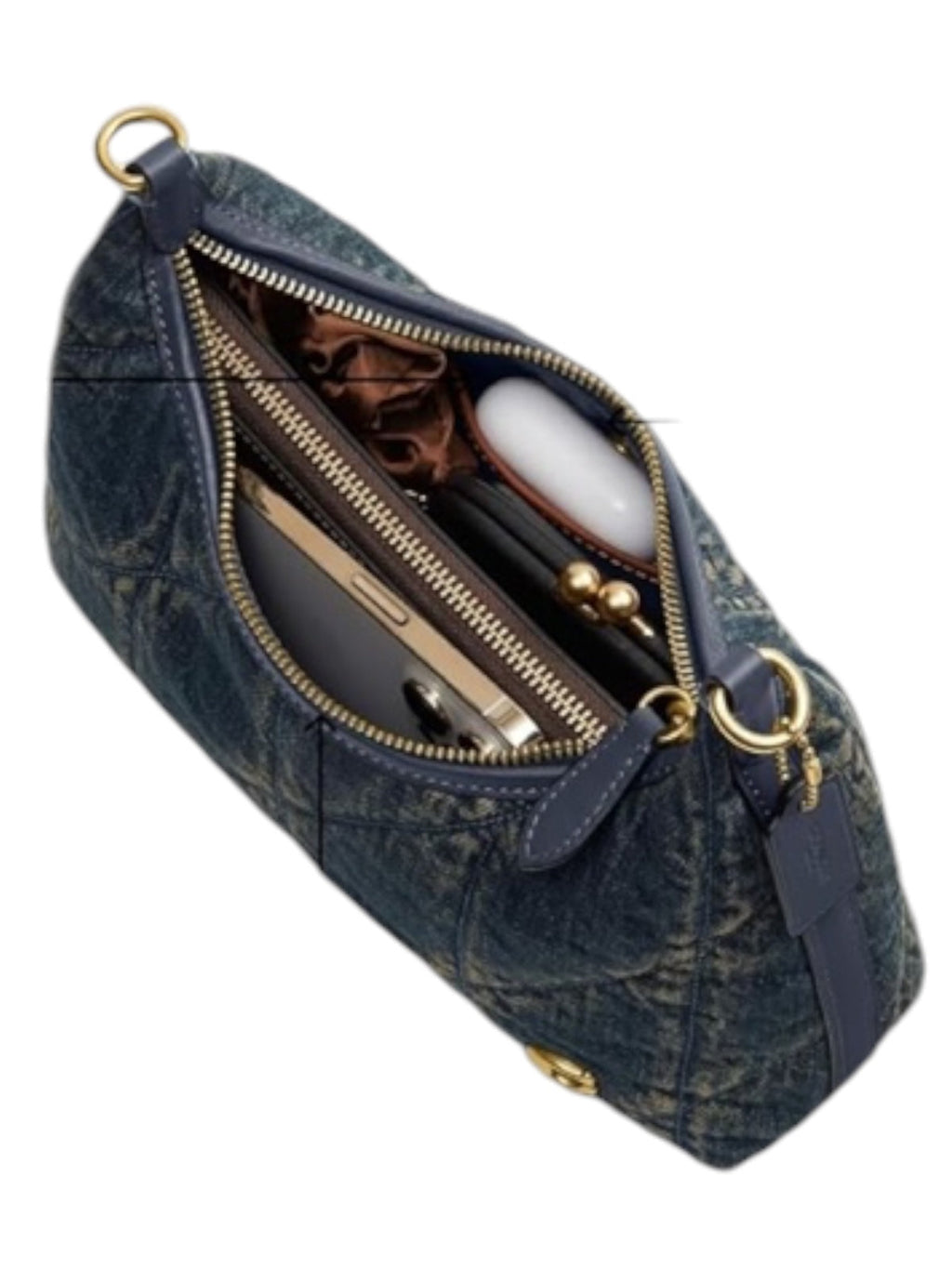Coach Juliet Denim Shoulder Bag 25 Gold Hardware New with Tags