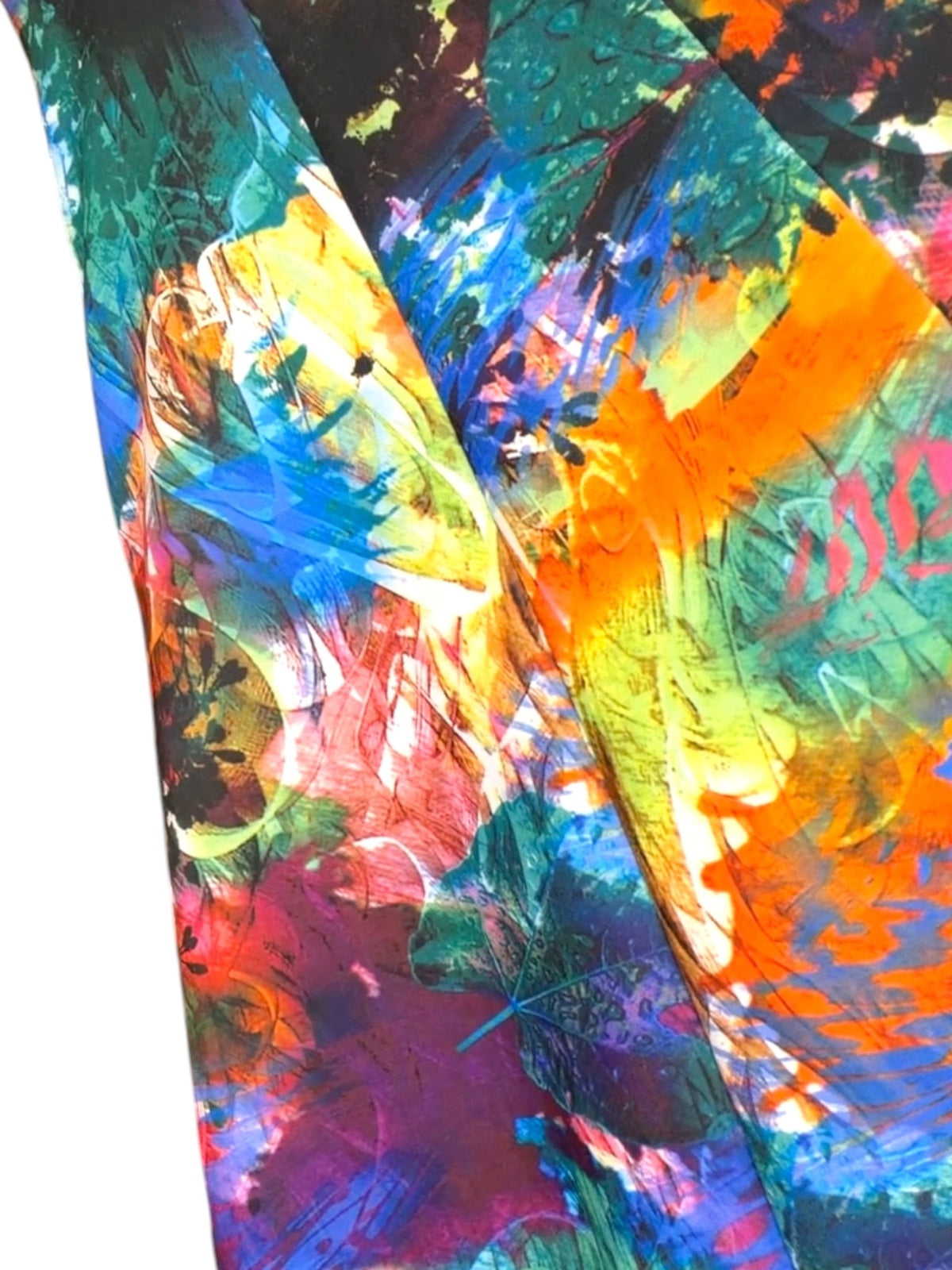 Betsey Johnson Colorful Abstract Print Midi Dress Size 4