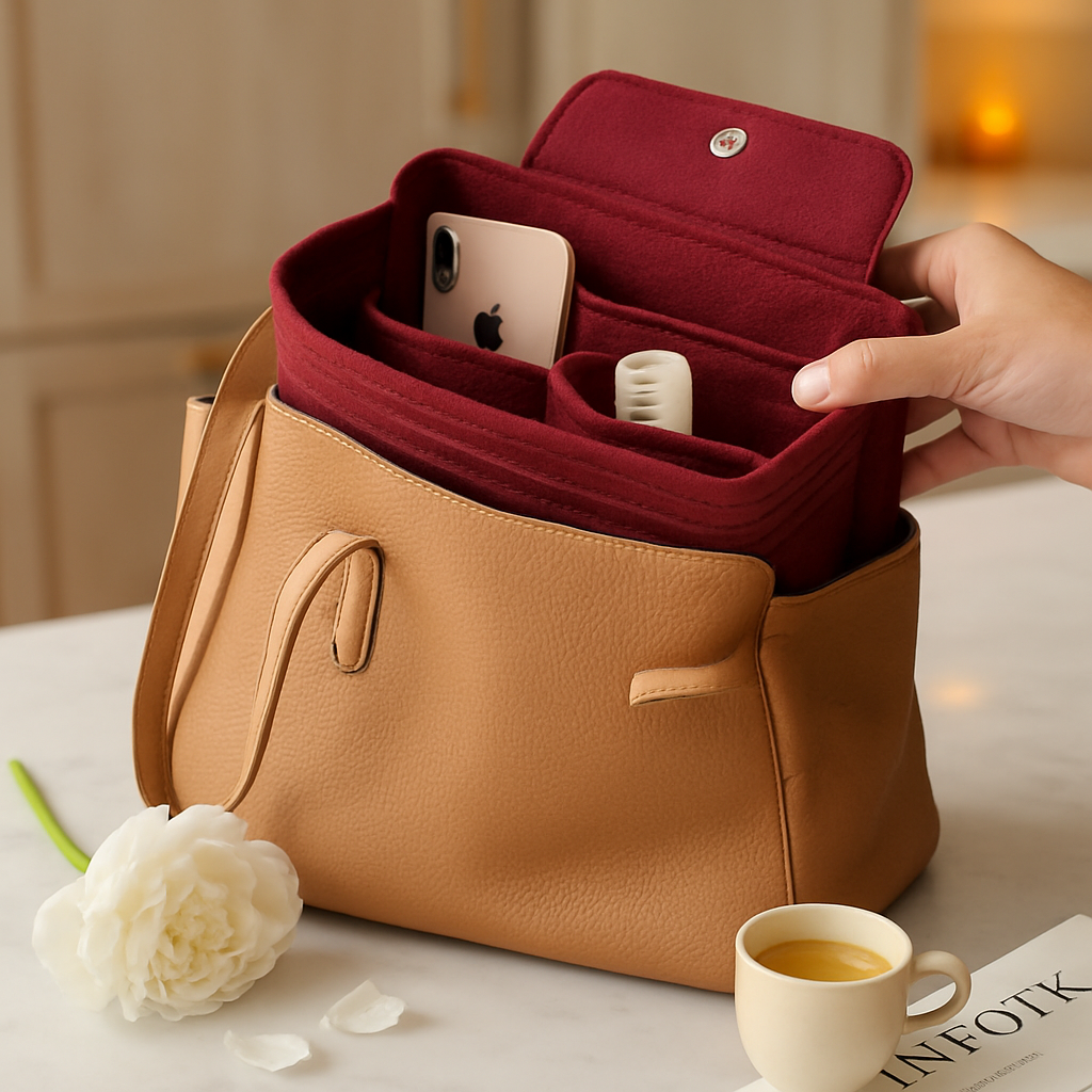 Felt Handbag Insert Organizer for Purses and Totes