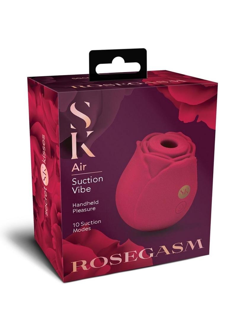 Secret Kisses Rosegasm Air Suction Vibe Rechargeable Clitoral Stimulator