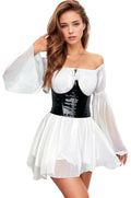 Plus Size Black Vinyl Waist Cincher